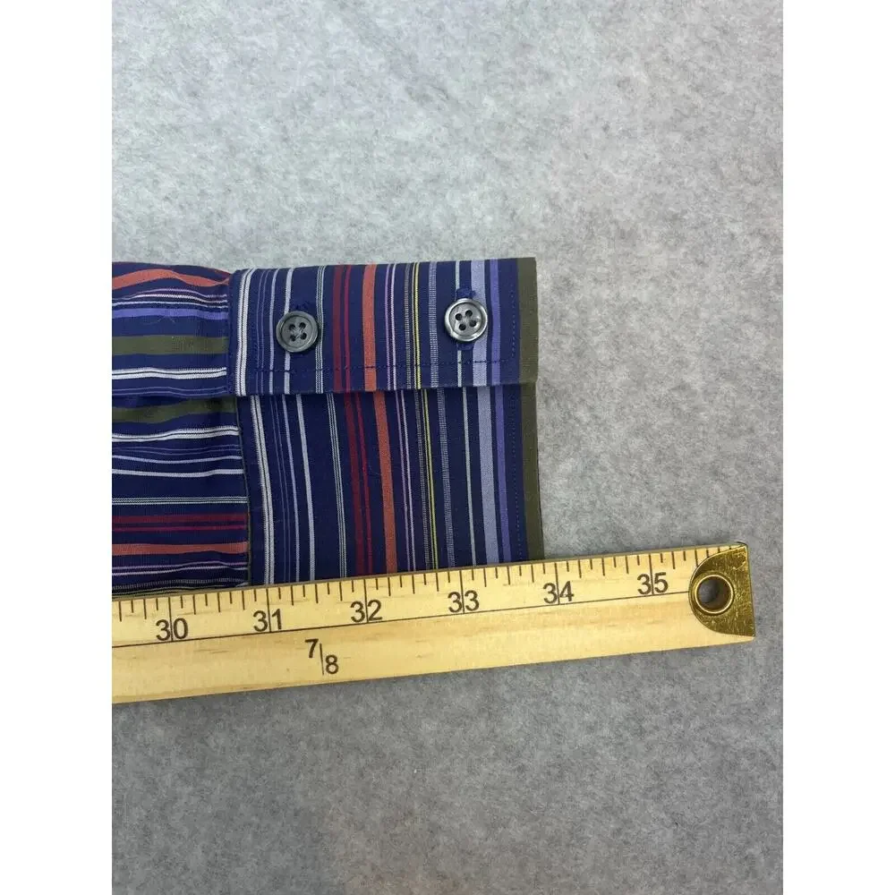 Banana Republic Shirt Men's Size Large Blue‎ Striped